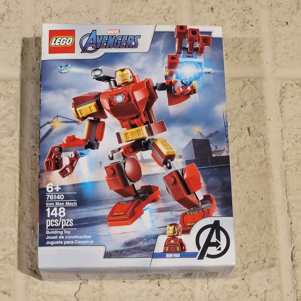 Lego Iron Man Mech Marvel Avengers Set #76140 148 Piece Set Retired 2021
